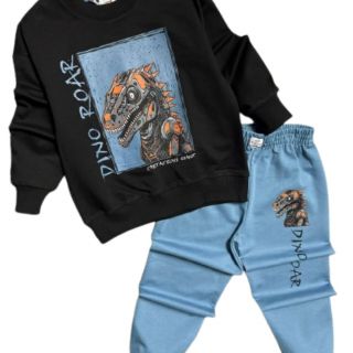 Детски спортен комплект Koçak Kids с динозавър – блуза и долнище, 6–7 години  